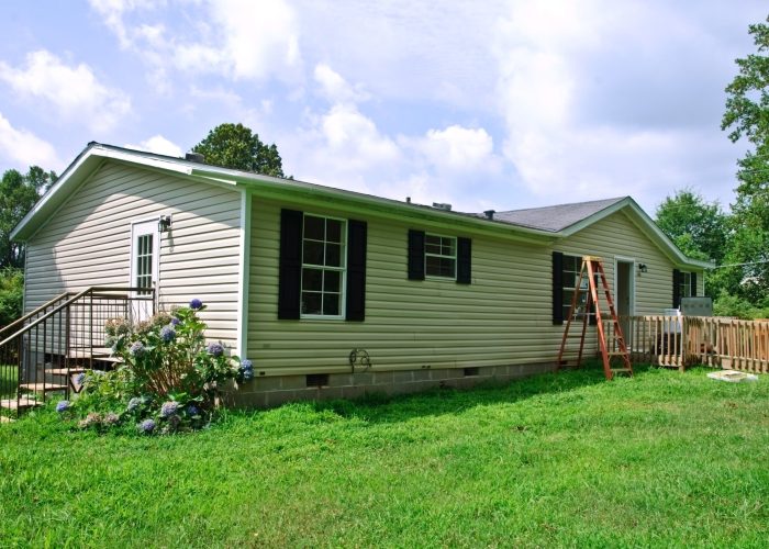 A Large Lawn In Front Of A House