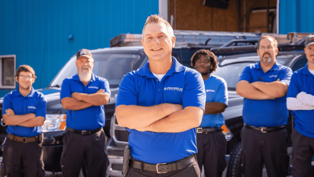heat pump and gas furnace installers